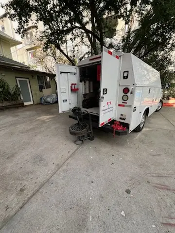 Magnet Plumbing service vehicle on-site for Faucet Repair in Sandpiper Village