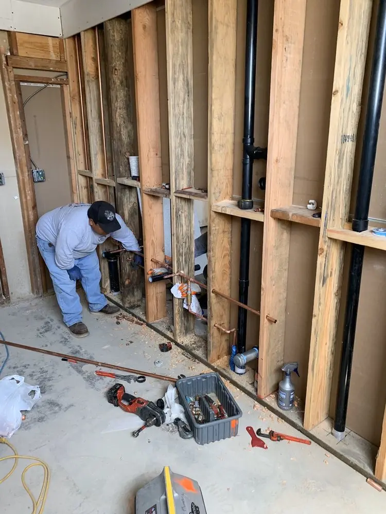 Commercial rough-in plumbing for Water Heater Replacement in Sandpiper Village